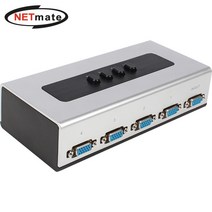 NETmate NM-RS41 VGA(RGB) 4:1 수동선택기(벽걸이형/가이드 포함)