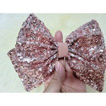 이찬원 굿즈 미스터트롯 콘서트 스팽글 왕리본핀, 사각집게6cm