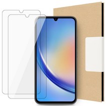 더조은셀러 2매입 갤럭시A34 강화유리필름 메가글라스