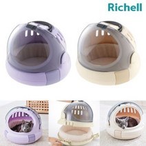 릿첼코럴 고양이 이동장 캐리어 하우스 우주선가방, 코럴 고양이 하우스 이동장 S (베이지)