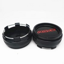 휠캡 자동차 타이어캡 스티커 Rays VOLK CE28 TE37 RE30 TTA ZE40 용 휠 캡 센터 허브 커버 블랙 크롬 엠블럼 스타일링 액세서리 66mm 4 개, D