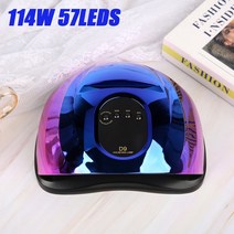 네일 건조 램프 UV LED 손톱 114W 젤 폴리쉬 건조기 매니큐어 스마트 센서 전문, 02 D9 Blue_02 US Plug