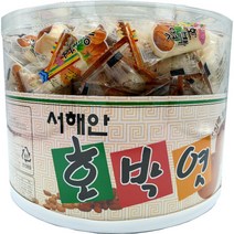 서해안 민속 식품 전통 호박 엿 4통 1BOX, 1.4kg