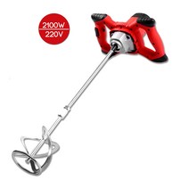 GoolRC S 자형 바 800rpm / 유로 2100W 전력 산업용 전기 교반기 드릴 220V 50 60Hz의 6 속도 조속기 페인트 진탕 혼합기 시멘트 퍼티 분말, 1개