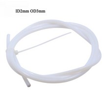 Kee Pang PTFE 튜브 3D 프린터 부품 파이프용 보우덴 J-헤드 1.75mm 필라멘트 가이드 1m 2m 5m 2x4 2x3 4x6mm, [04] 5M PTFE Tube, [04] ID2 OD3 White