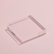 큐브 아크릴 악세사리 진열대 받침대 전시대, 정사각형, 라지