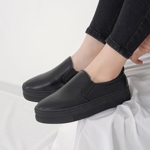 [슈플랜] 데일리 통굽 슬립온 스니커즈 3.5cm 키높이 운동화 3color C-0715