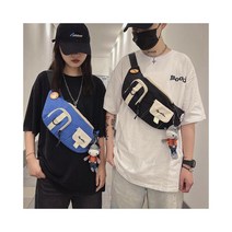 와이케이하우스 일본어 메신저 가방 남성 대용량 캐주얼 어깨에 매는 패션 트렌드 허리 여학생 조수 브랜드 가슴 가방_70069