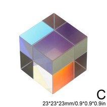 과학 프리즘 매직 빔 스플리터 직각 삼각형 큐브 반사 방지 코팅 라이트 유리 학습 포함, [03] C, 03 C
