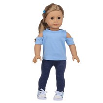 솜인형옷 무속성 솜인형 인형 옷 잠옷 43cm 신생아 및 미국 18 인치 유니콘 상어 만화 1 세대 인형용 정장, 12 CL-0201