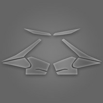 SYM VSX125 호환 계기판 보호 방수 필름, TPU 투명 후미등 필름, 1개