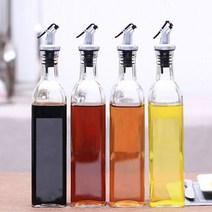 1+1 깔끔 간편 원터치 오일병 사각 소스병 280ml, 총 2개