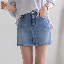 [나크21] (S~L) 날씬 데님 미니스커트 DM31-P-09