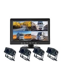 화물차 트럭 후방 카메라 무선 블랙박스 지게차 포터, 7인치 2채널 화면+카메라2대+15m