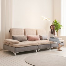 서광퍼니처 바이미 조야 아쿠아텍스 패브릭 3인 3.5인 4인 5인 코너형 스윙 소파 쇼파 sk, 4인소파_연그레이_그레이