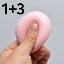 3+1 촉감놀이 복숭아 말랑이 스트레스볼 어린이 소근육 발달 놀이 장난감