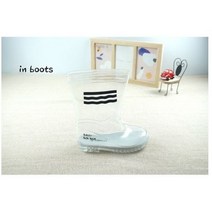 NELP 투명 물결 레인부츠