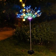 태양광 야외등 90/120/150 LED 불꽃 놀이 조명 정원 장식 램프 아웃도어 라마단 웨딩 데코 용품, Colorfull_8 modes 120LED, 02 Colorfull