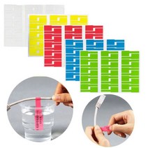 [디스코] 케이블 라벨 30pc 레이블 스티커 방수 식별 태그 표시 towkkr-asfd, _선택사항 화이트 BL08111__