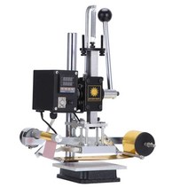 가죽 불박기 수동 펀칭 기계 금박기 스탬핑 스탬프, 자동롤링페이퍼스타일8x10cm+5cm골든페이퍼