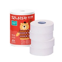 모나리자 점보롤 300M 2겹 4롤, 1팩