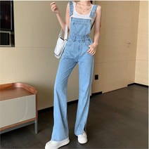 겟잇미 겟잇미(당일배송) 라이트블루 데님 포켓 데님 점프수트 (7849415)