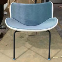 안락의자 편한의자 독서의자 거실 가구 북유럽 디자이너 호텔 클럽 모델 룸 쉘 의자 유리 섬유 쌀 만두 컴포트 싱글 레저 다이닝 체어, 풀 소프트 팩