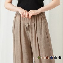 사입자mall S7 지니 트리플리본 7부 여름바지 허리밴딩 여성팬츠