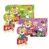 팔도 뽀로로 홍삼쏙쏙X10개입/블포도블루베리/사과매실/어린이음료/어린이홍삼/어린이집간식, 사과매실10입