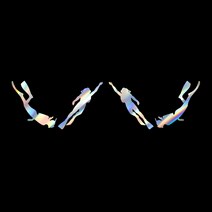 015 포인트 dive다이브 튜닝스티커 (M사이즈)2개1세트, 홀로그램, 2개