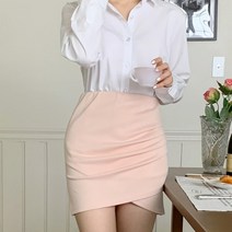 기타 바보사랑[디작소]여성 밴딩 베이직 튤립 미니 스커트 치마 b