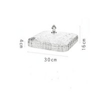 과일 철 이케아 과일 바구니 북유럽 스타일 멀티 그리드 캔디 박스 투명 플라스틱 너트 스낵 말린 과일 비스킷 트레이 뚜껑 포함 가족 거실 장식 112851, 5 grids 4