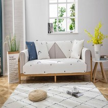 홈메이드 멜로디 화이트 쇼파패드 15번 흙 쇼파커버 카우치 소파덮개 돌 소파매트