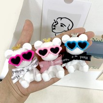 핸드메이드 베어브릭 석고방향제 답례품 돌 결혼식, 핫핑크, 블랙체리