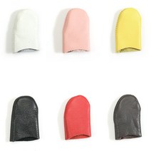 [후야몰]칼라 가죽 골무-M L 6색상 퀼트 프랑스자수 홈패션-당일발송, 핑크-M