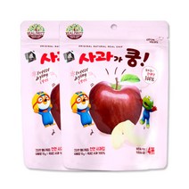 해호 사과가 쿵 천연 과일칩 15g 2개, 단품, 단품