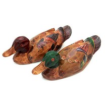 [박씨상방] 사군자꽃나비 목조각 원앙세트(중)