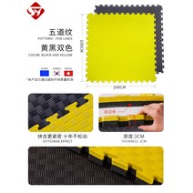 층간 소음 두꺼운 퍼즐 매트 바닥 셀프 시공 주짓수 태권도 고양이 두께 4cm, 5선 황색과 흑색  두께 3.0cm