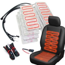 국내생산 순정형 DIY 열선시트 부품 차량용 온열시트, 1, 가로형(한좌석-12V)