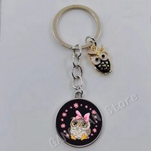 인형키링 큐티 제작 가죽 나무 고리 캐릭터 열쇠 굿즈 가방 키홀더, 814-1(2)