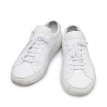 [커먼프로젝트] [빈티지] 230 235mm 화이트 카프스킨 아킬레스 로우 여성 스니커즈