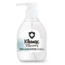 크리넥스 안심 손소독제 겔, 5개, 250ml