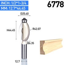 목공 우드 카빙 조각 끌 정 서각칼 HUHAO 1pc 생크 1/2 quot1/4라운드 비트 CNC 라운드 아크 3D 나무 널링 손톱 깎기, [19] 6778