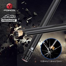 카본큐대 preoaidr 3142 poinos 당구 탄소 섬유 저스트 샤프트 풀 큐 스틱 10 8mm11 8mm13mm 팁 uni loc 총알 조인트 단일 샤프트, 총알 포이노, 10.8mm