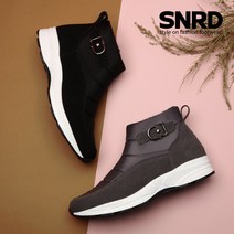 SNRD 여성 키높이 지퍼형 방한 패딩 털부츠SN571