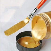 골드 금색 금분 페인트 커스텀 금분칠 불상용 아크릴 물감 방수 칼라 용량 다양 메탈릭, 샴페인 골드