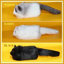 애완용 산책 이동 가방 켄넬 캐리어 눕눕백슈퍼 에뮬레이션 봉제 고양이 디자인 소프트 패션 핸드백 여성용, 02 WHITE_01 S