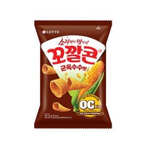 롯데 인간사료 스낵바 봉지 과자 꼬칼콘 군옥수수맛 134g 3봉 사무실다과 홈파티 1, 23개