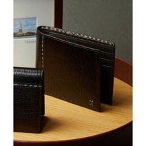 [정품 100%] 닥스 하우스체크 라인 포인트 천연소가죽 데일리 반지갑