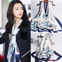 봄과 여름 인쇄 실크 스카프 선 스크린 목도리 스카프 여성용 스카프